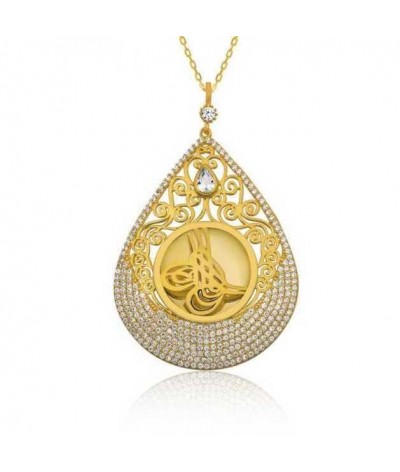 Gümüş Tuğra Bayan Kolye