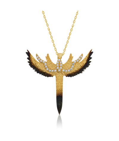 Gümüş Kılıç Bayan Kolye