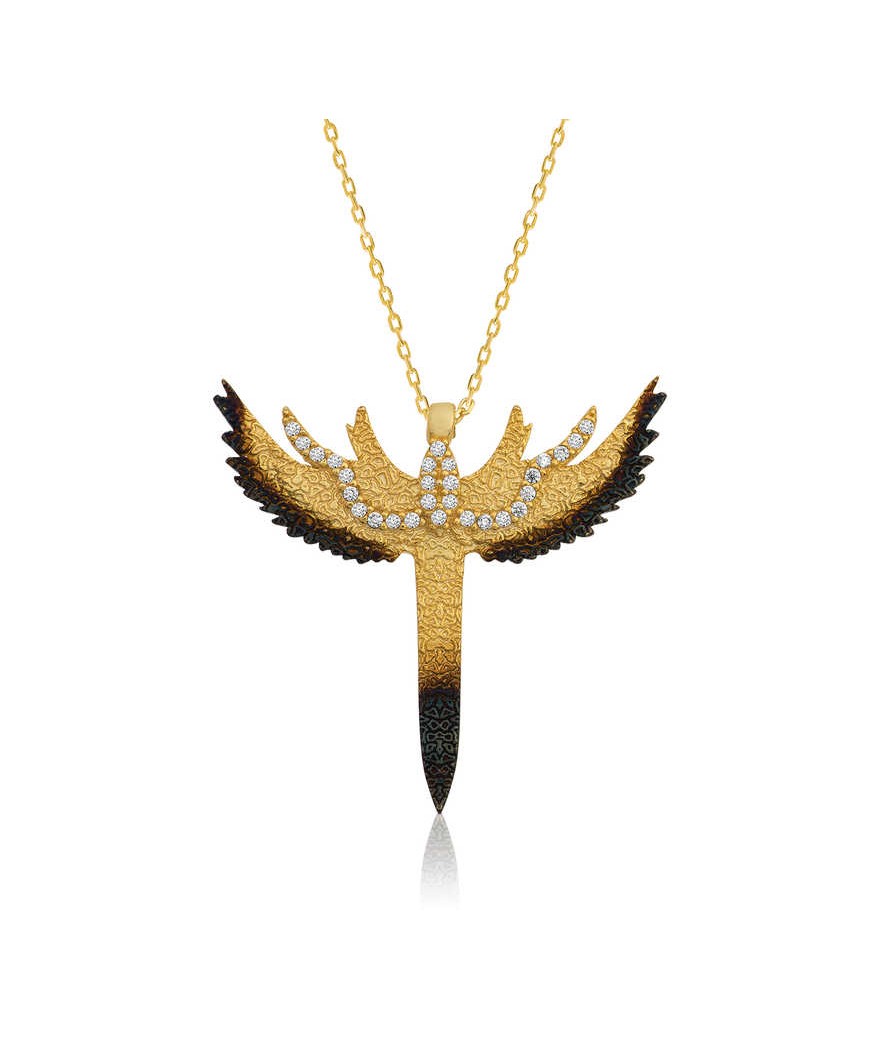 Gümüş Kılıç Bayan Kolye