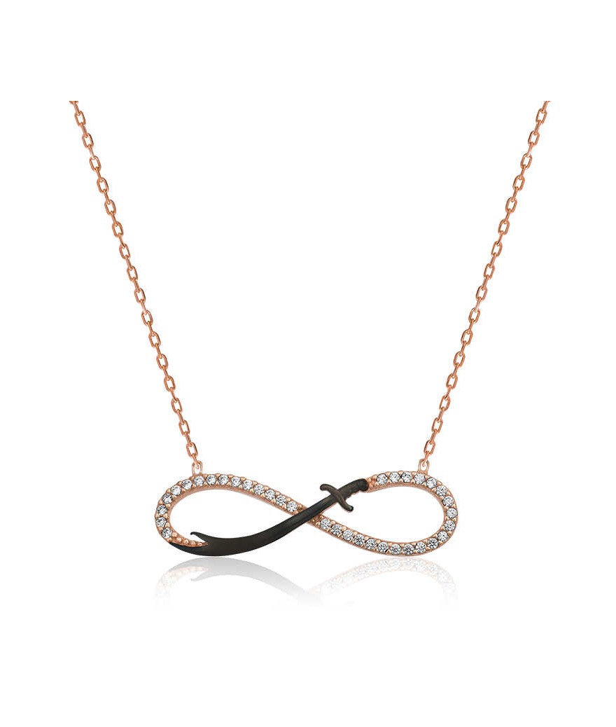 Gümüş Sonsuzluk Zülfikar Kılıcı Kolye