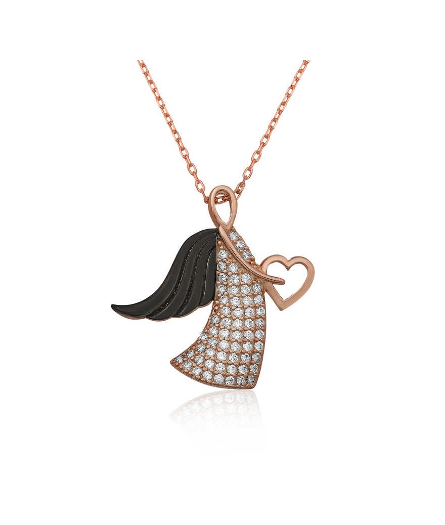 Gümüş Melek Anne Bayan Kolye