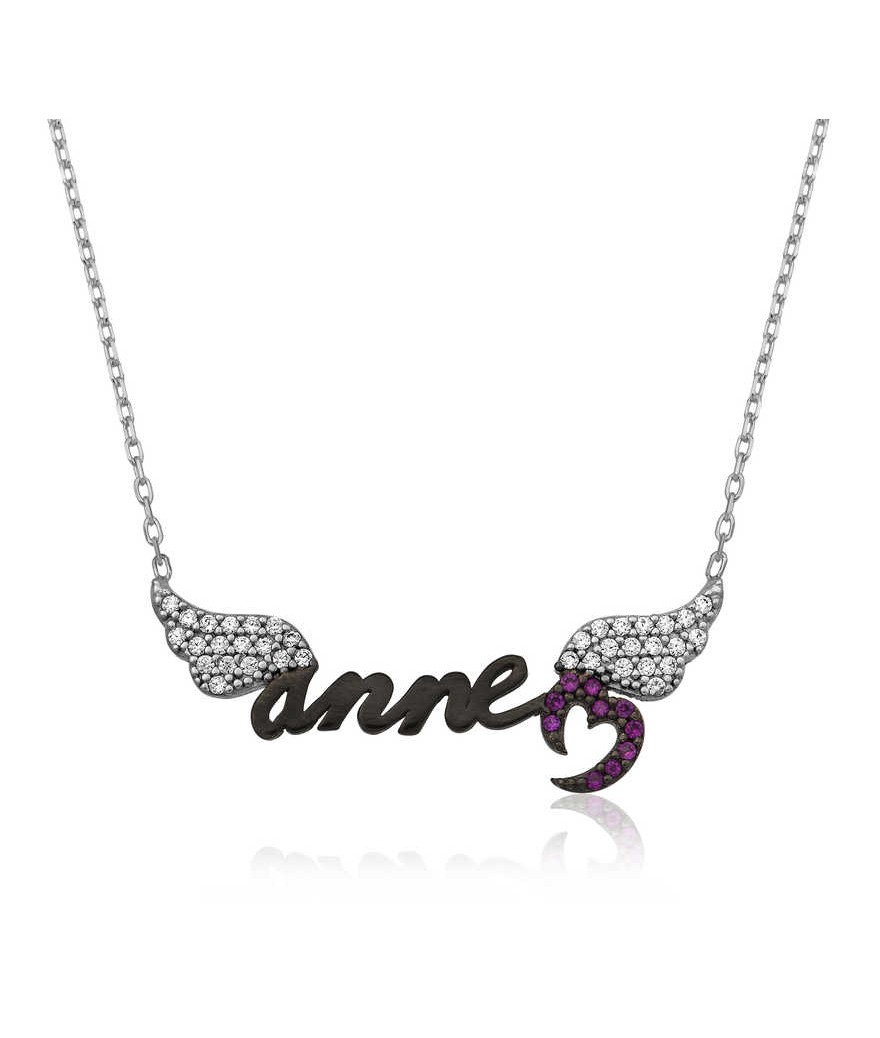 Gümüş Melek Annem Bayan Kolye