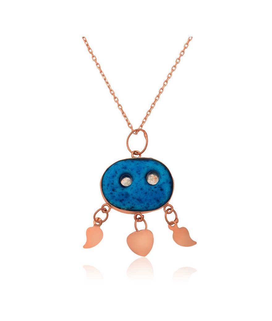 Gümüş Süryani Gözü Kolye