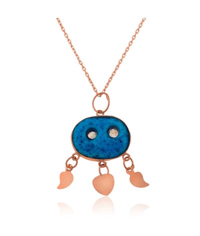 Gümüş Süryani Gözü Kolye