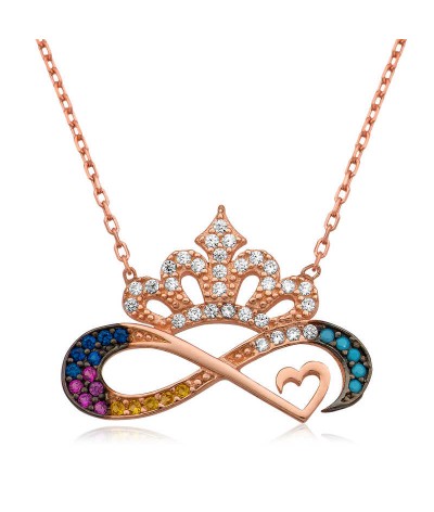 Gümüş Sonsuz Baş Tacı Kolye