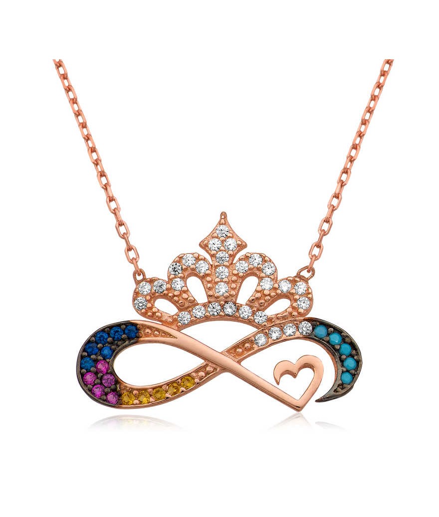 Gümüş Sonsuz Baş Tacı Kolye