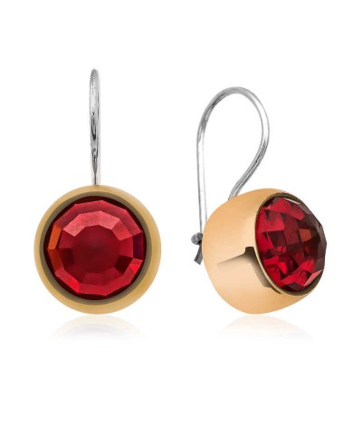 Gümüş Otantik Yakut Küpe