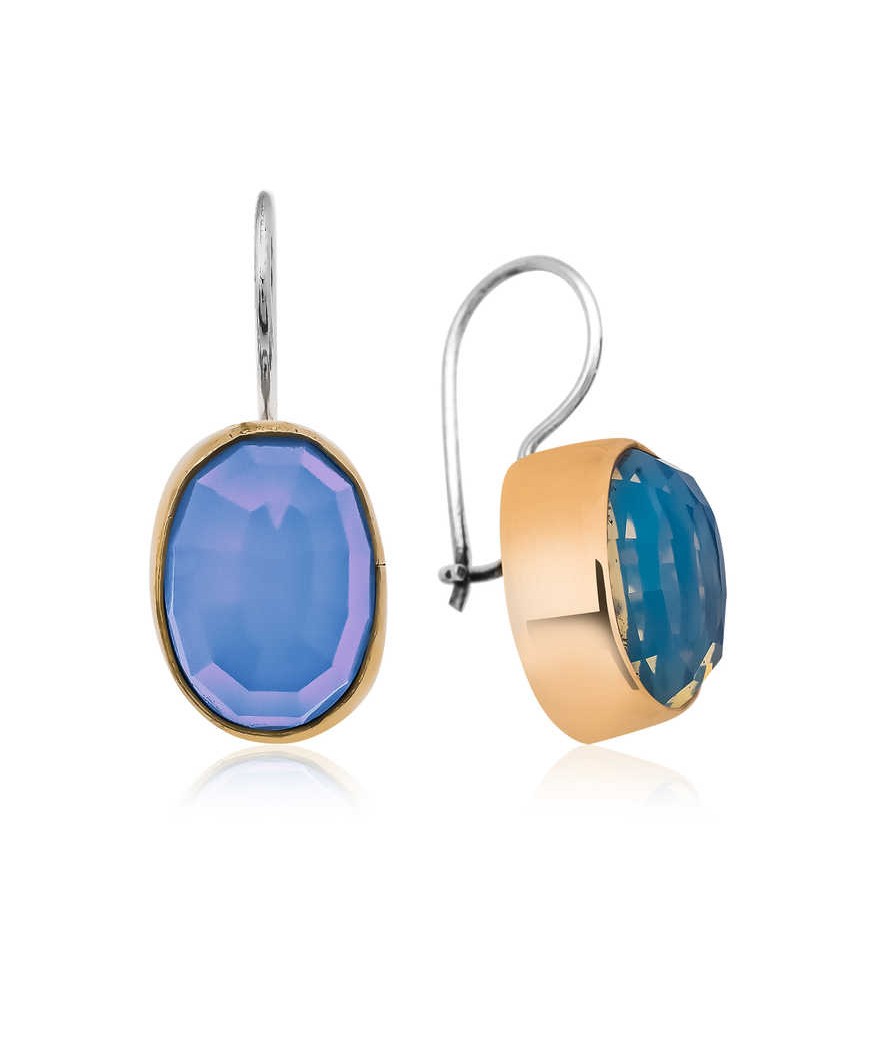 Gümüş Otantik Ay Taşı Küpe