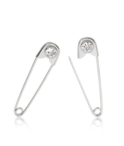 Gümüş Taşlı Bebek İğnesi