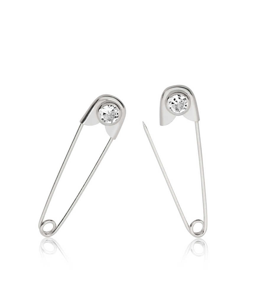 Gümüş Taşlı Bebek İğnesi