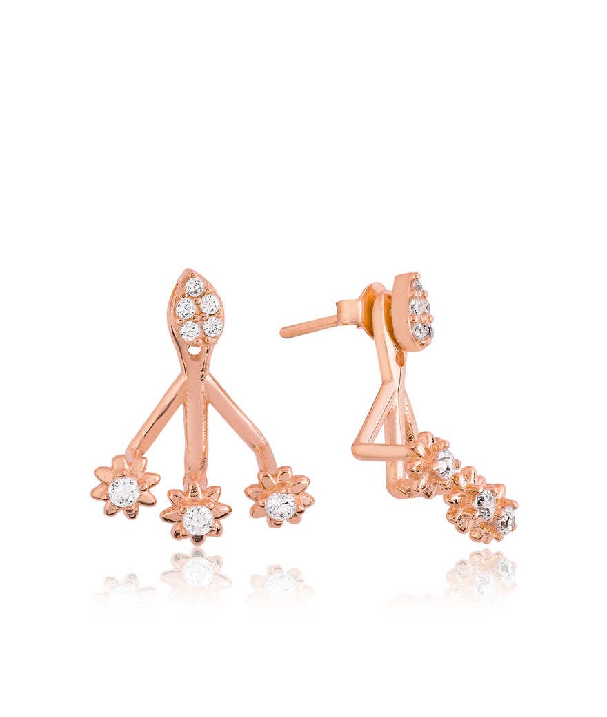 Gümüş Sihirli Çiçek Küpe