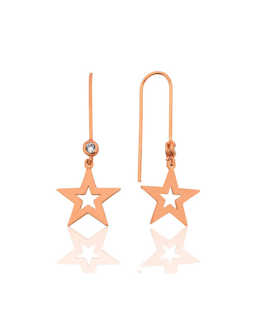 Gümüş Yıldız Küpe