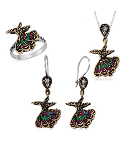 Gümüş Semazen Bayan Set