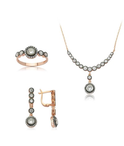 Gümüş Elmas Montür Su Yolu Bayan Set