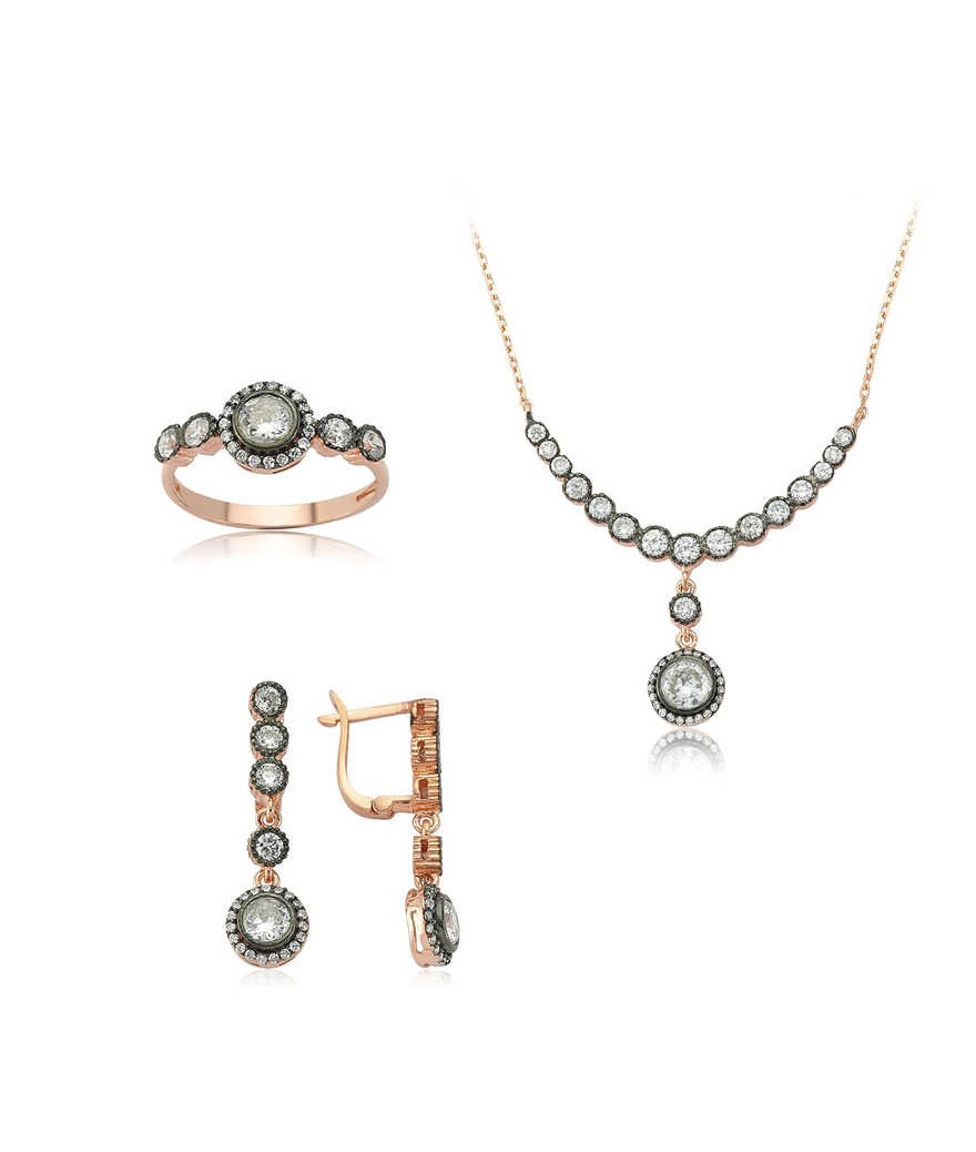 Gümüş Elmas Montür Su Yolu Bayan Set