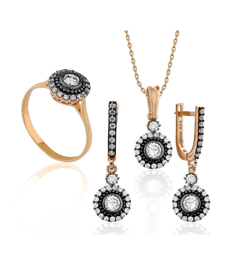 Gümüş Elmas Montürlü Bayan Set