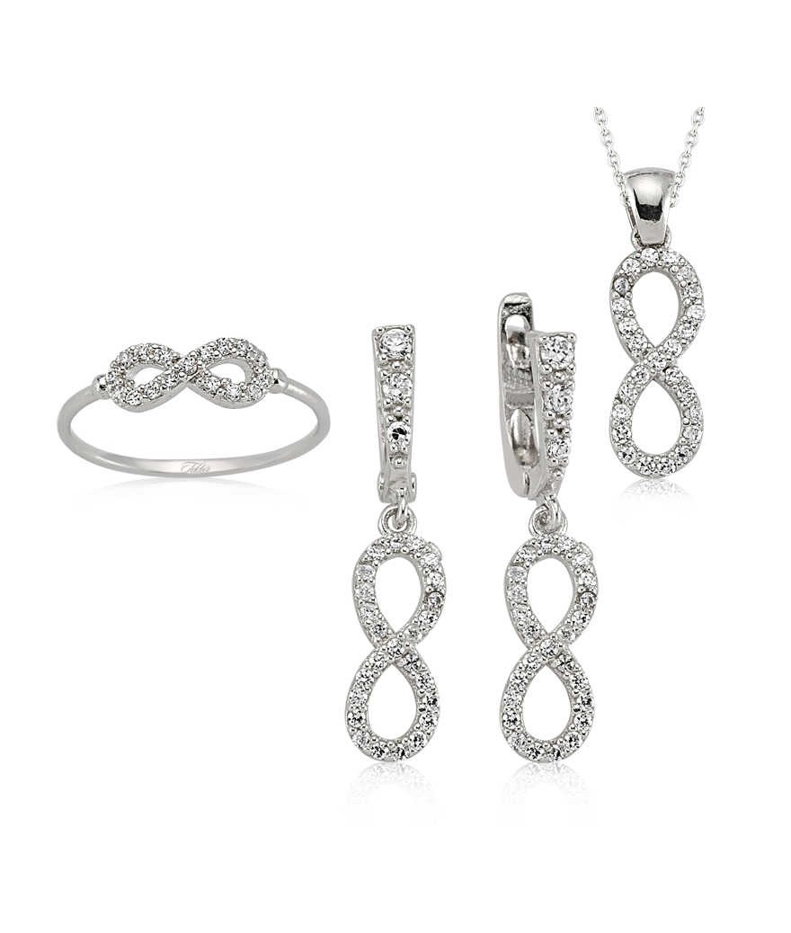 Gümüş Sonsuzluk Bayan Set