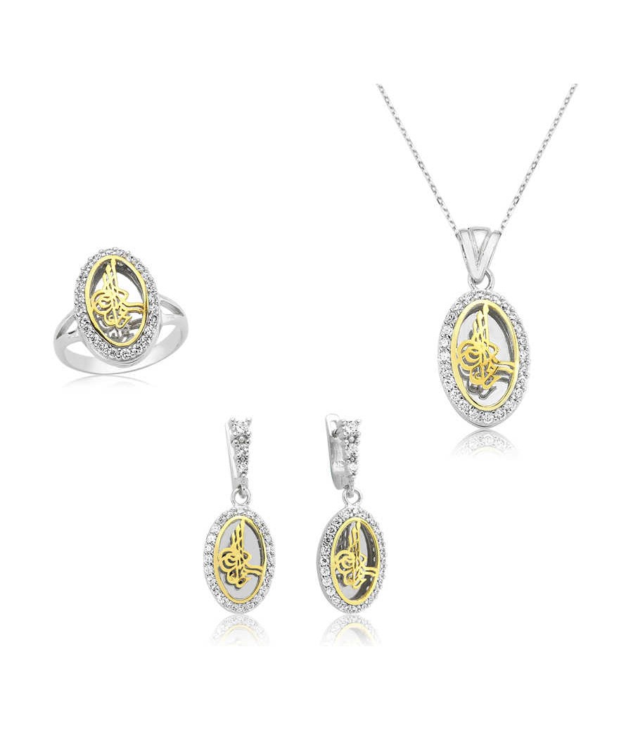 Gümüş Tuğra Bayan Set
