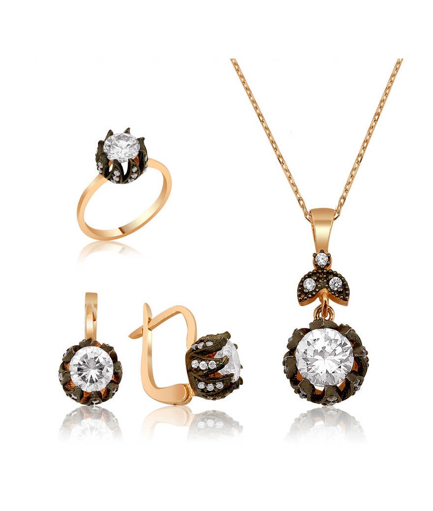 Gümüş Elmas Model Lale Bayan Set