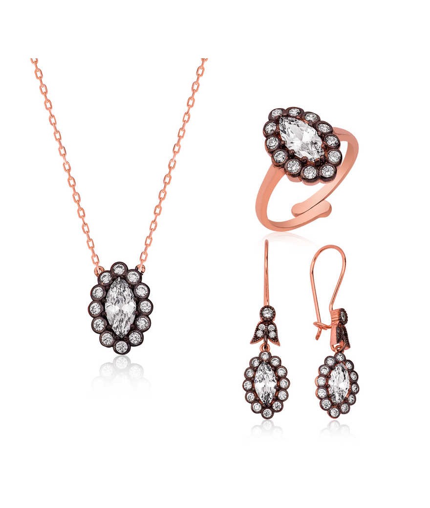 Gümüş Elmas Montür Bayan Set