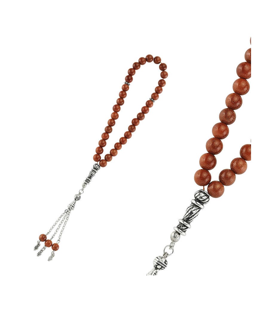 Doğaltaş Metal Püsküllü Yıldız Taşı Tesbih