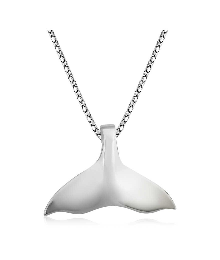 Gümüş Balık Kuyruğu Kolye