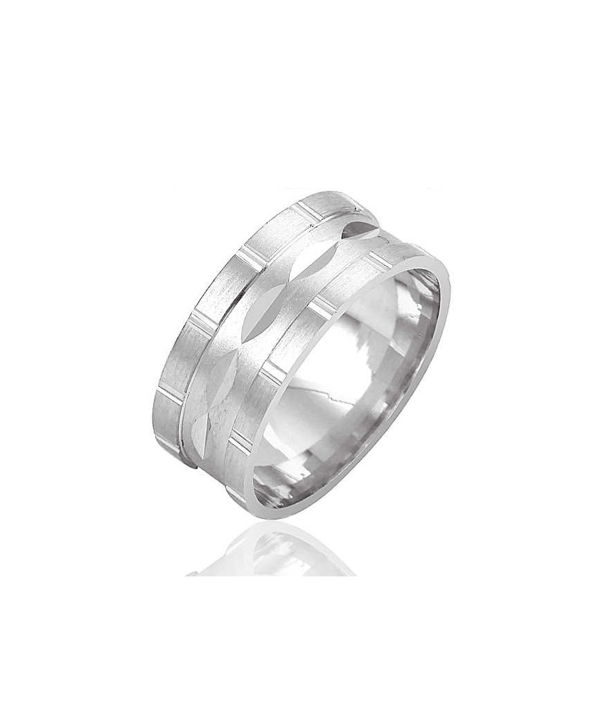 Klasik Bay - Bayan Gümüş Alyans