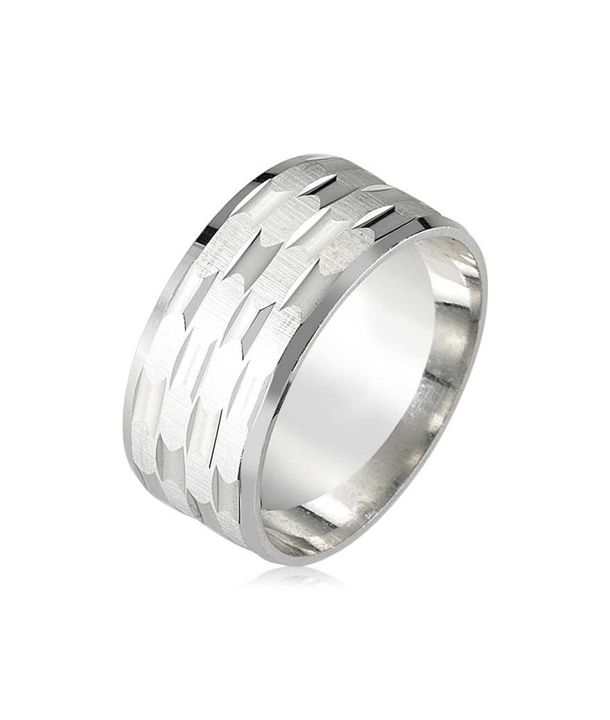 Gümüş Rodyumlu Alyans