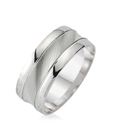 Gümüş Rodyumlu Alyans