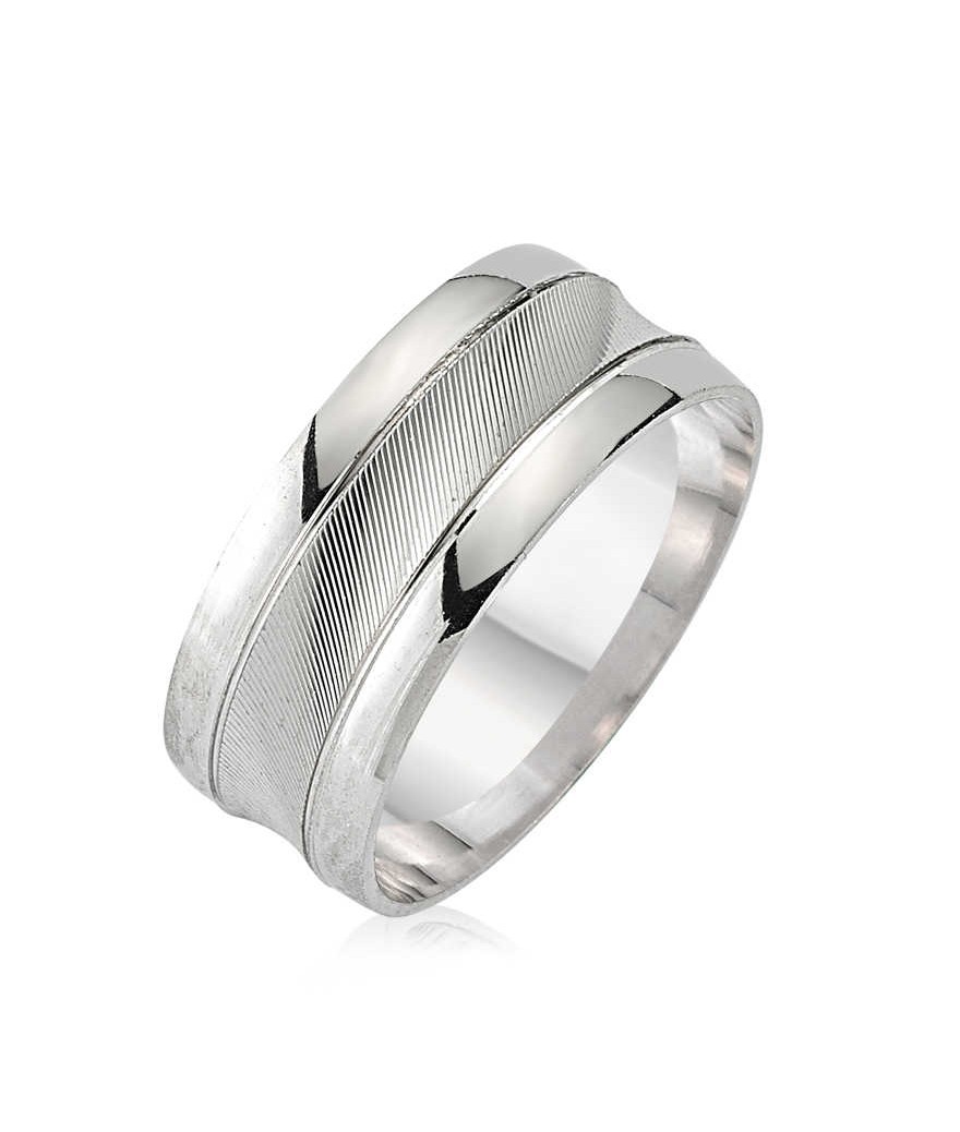 Gümüş Rodyumlu Alyans