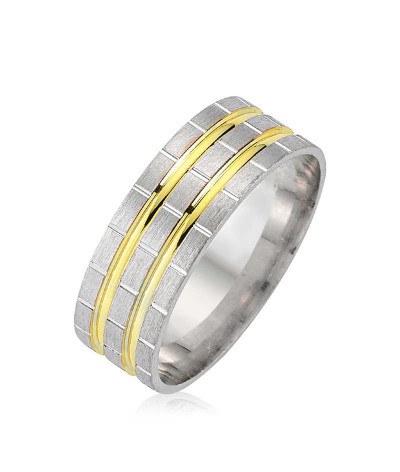 Gümüş Rodyumlu Alyans