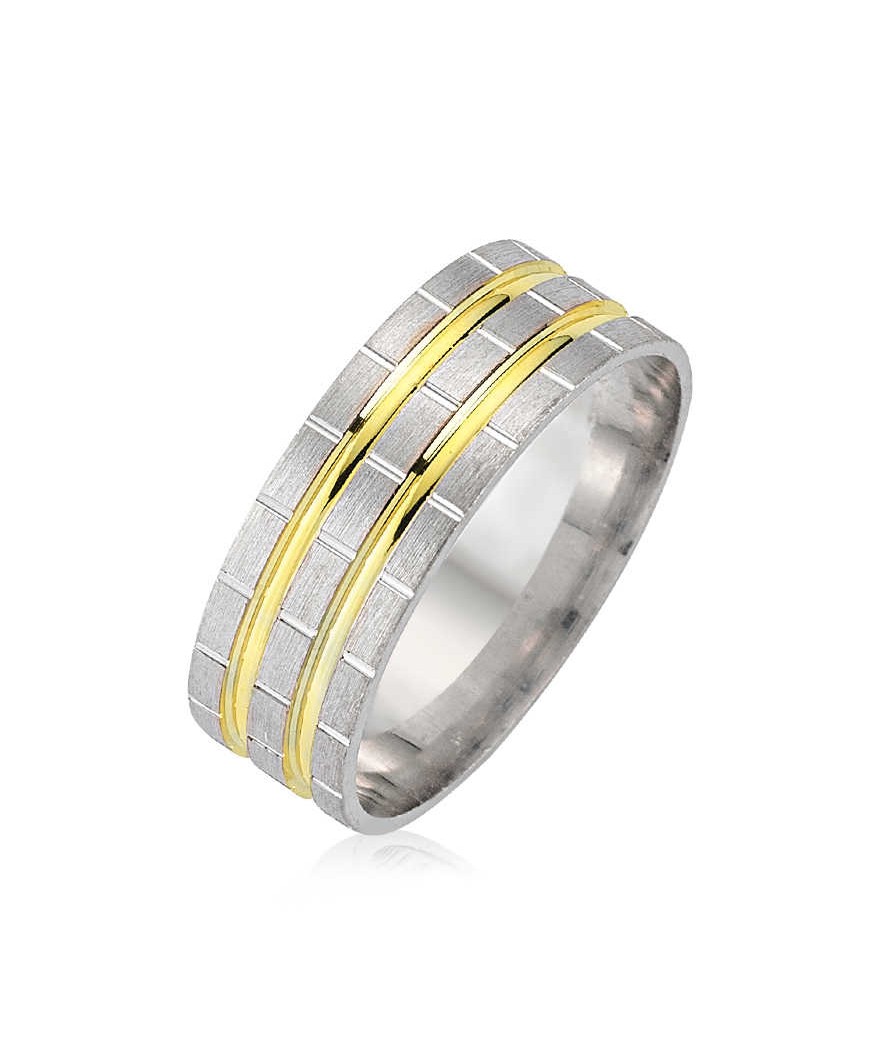 Gümüş Rodyumlu Alyans