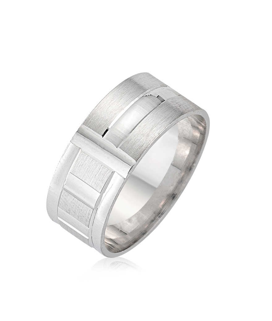 Gümüş Rodyumlu Alyans