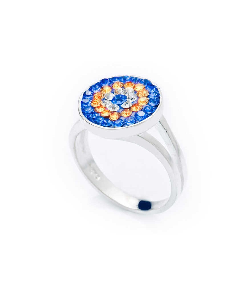 Gümüş Nazarlı Bayan Yüzük