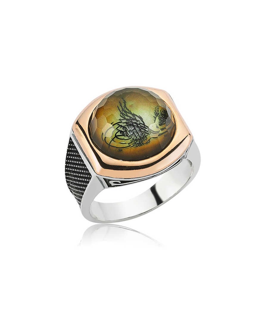 Gümüş Tuğralı  Erkek Yüzük