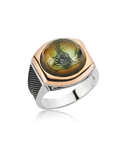 Gümüş Tuğralı  Erkek Yüzük