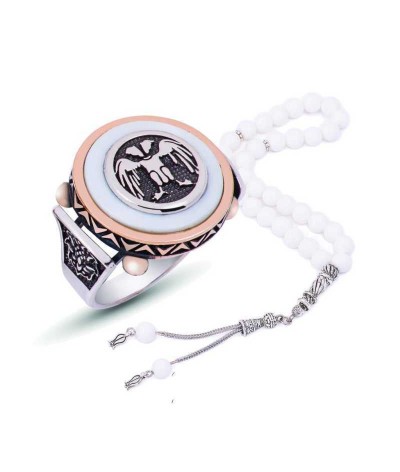 Gümüş Çift Başlı Kartal Erkek Yüzük