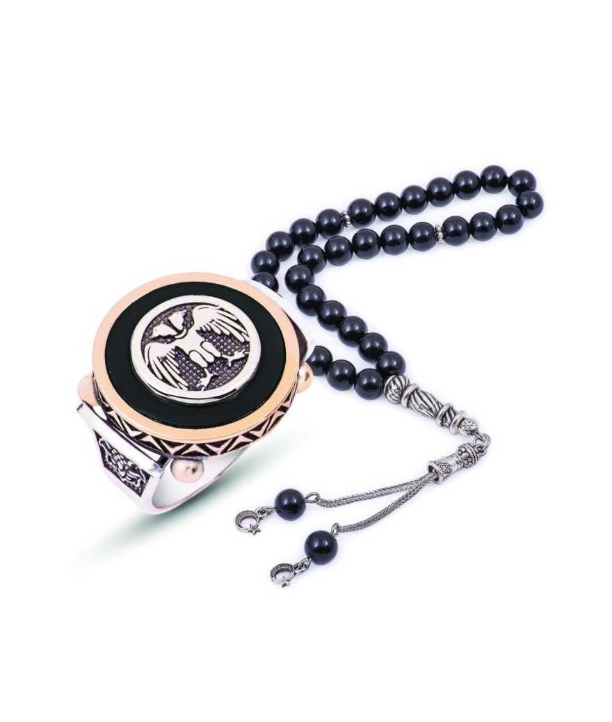 Gümüş Çift Başlı Kartal Erkek Yüzük