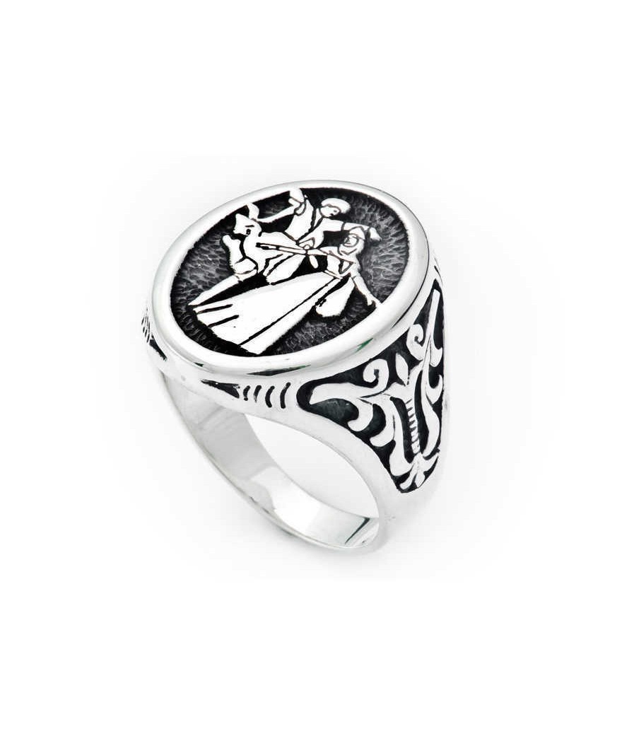 Gümüş Çerkes Erkek Yüzük