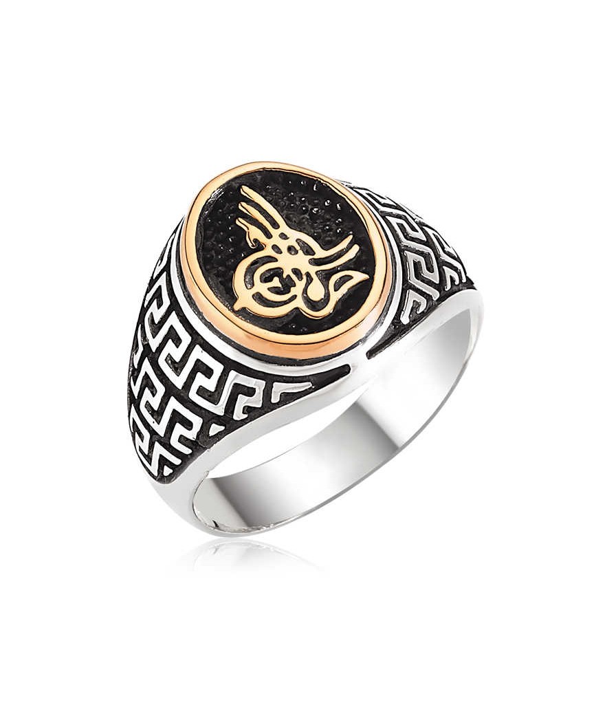 Gümüş Tuğralı  Erkek Yüzük