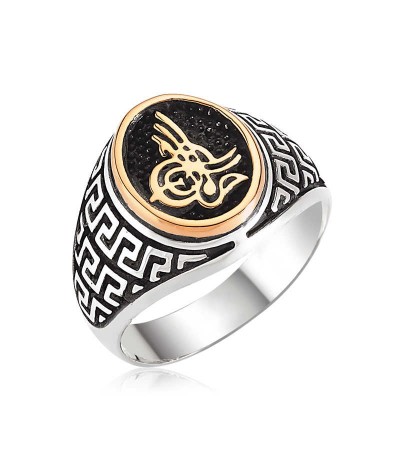 Gümüş Tuğralı  Erkek Yüzük