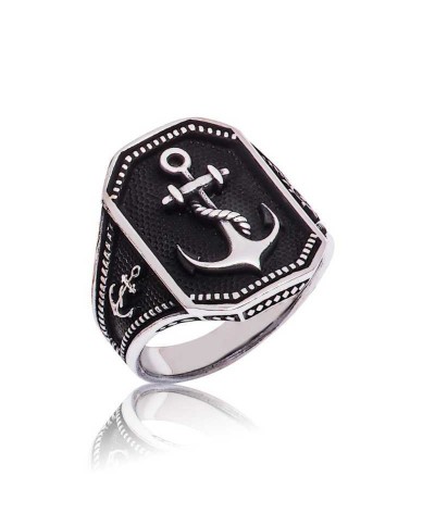 Gümüş Çapa Erkek Yüzük