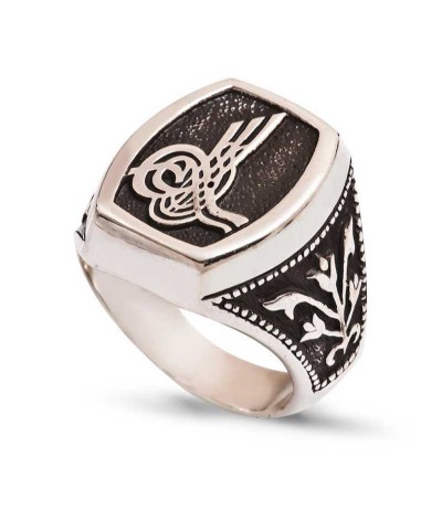 Gümüş Tuğralı Erkek Yüzük