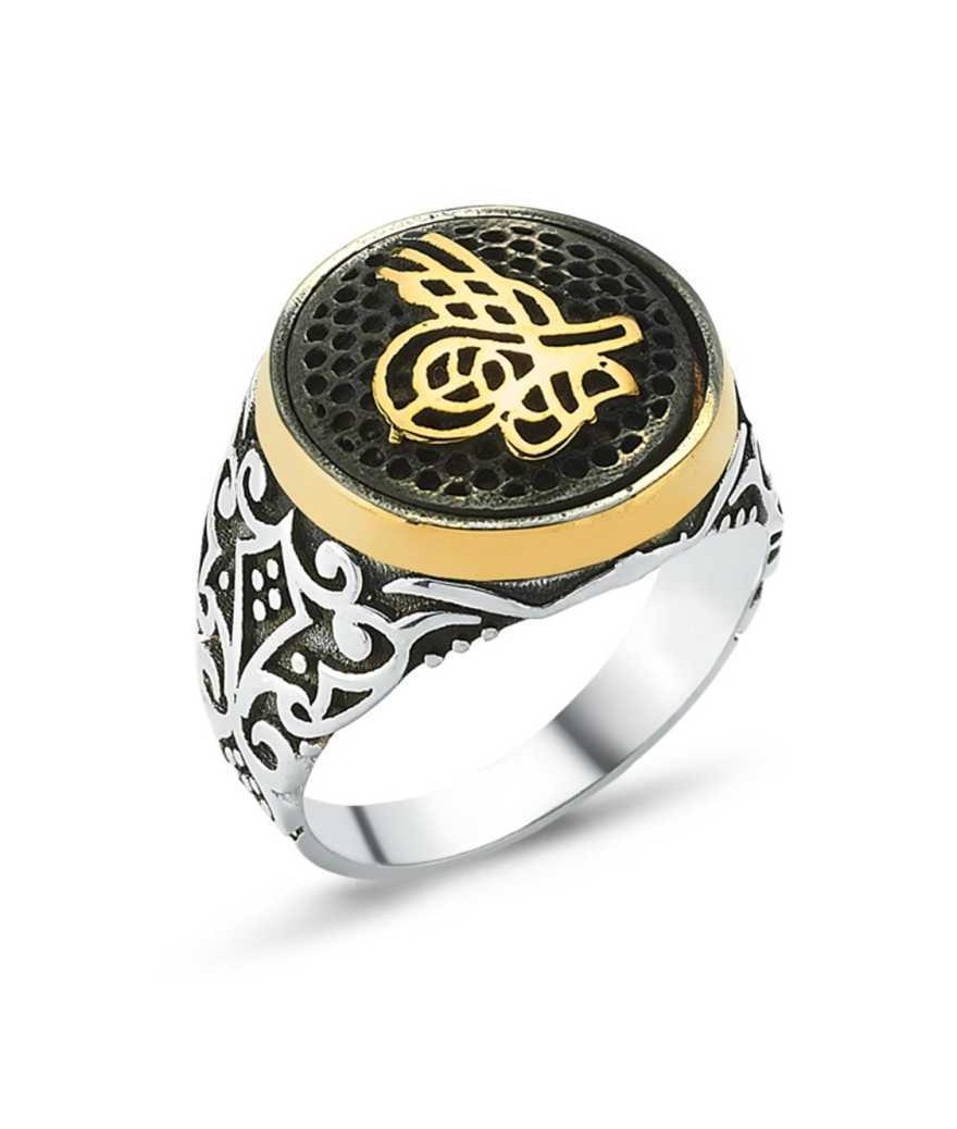 Gümüş Tuğralı Erkek Yüzük