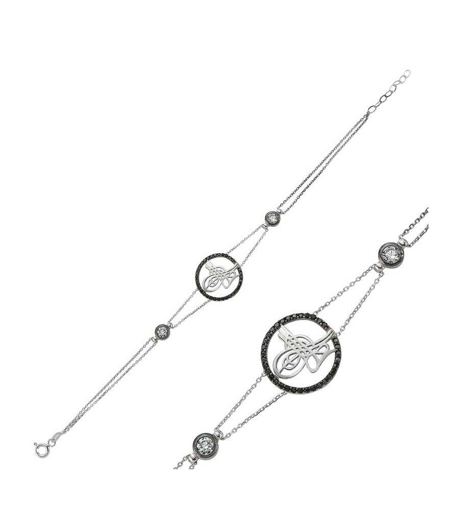 Gümüş Tuğralı Bayan Bileklik