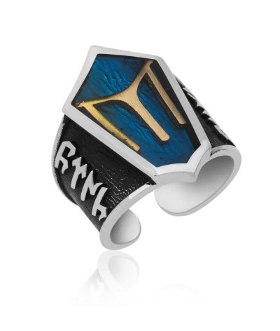 Gümüş Kayı Boyu Armalı Erkek Yüzük