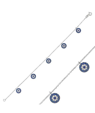 Gümüş Nazar Bayan Bileklik