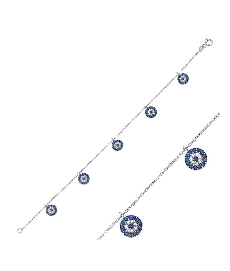 Gümüş Nazar Bayan Bileklik