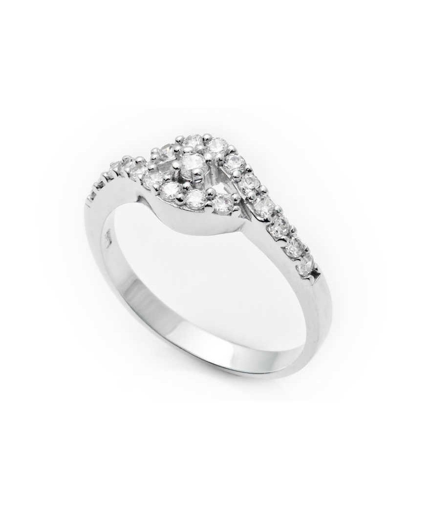 Gümüş Çok Taşlı Bayan Yüzük