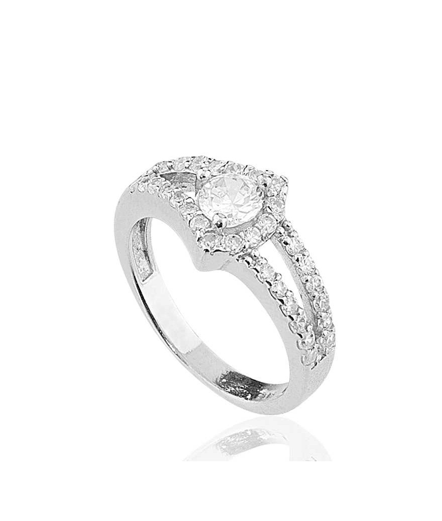 Gümüş Tek Taş Bayan Yüzük